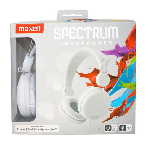 Picture of MAXELL SPECTRUM HEADPHONE WHITE